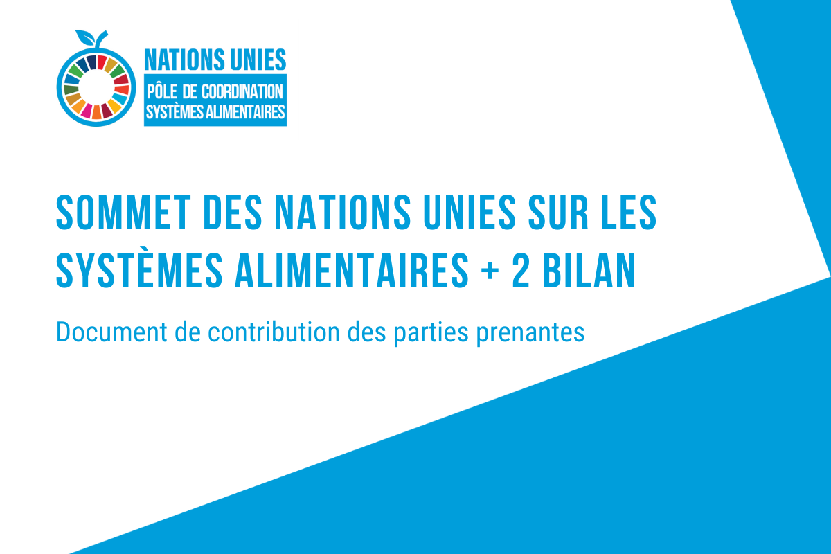 Document de contribution des parties prenantes